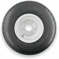 Rubbermaster - Steel Master Rubbermaster 18.5x8.50-8 4 Ply Highway Rib Tire and 5 on 4.5 Stamped Wheel Assembly 599005